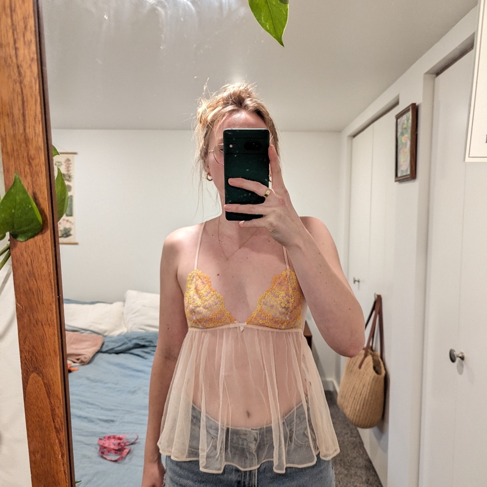 Victoria's Secret babydoll floral top